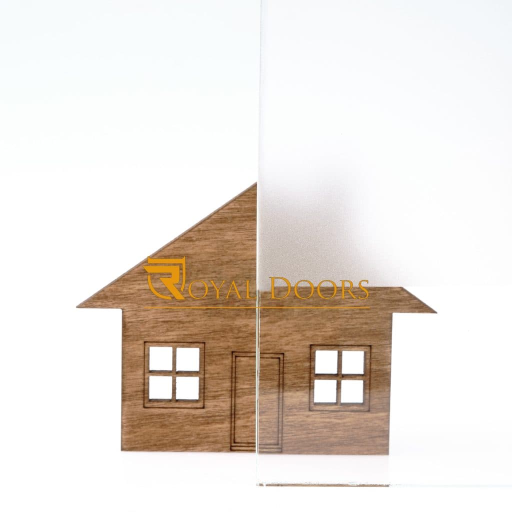 Partially sandblasted