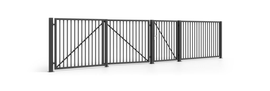 Double sash gate set Piatto