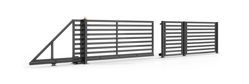 Sliding gate set torbido