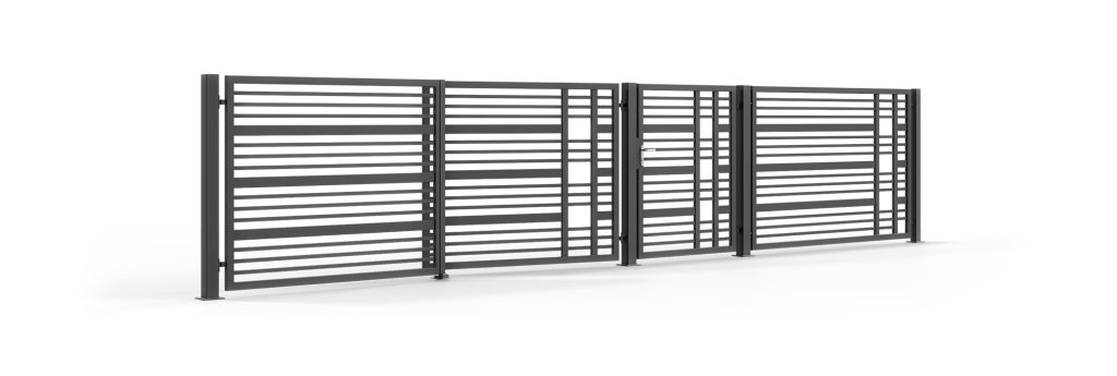 Double sash gate set bolsena