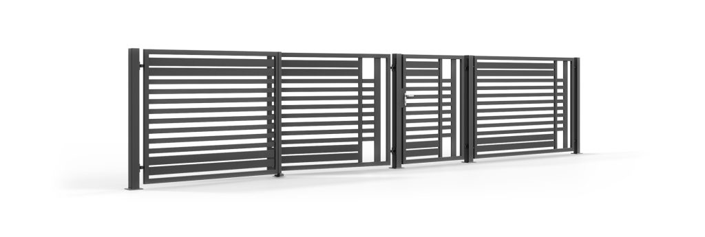 Double sash gate set molveno