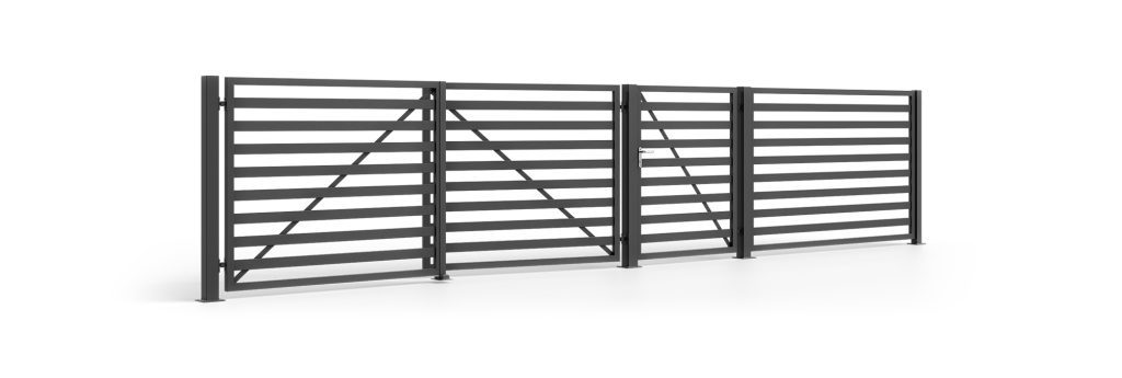 Double sash gate set trasimeno