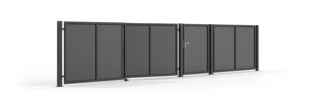 Double sash gate set varano