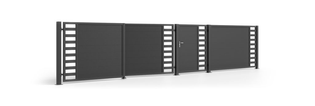 Double sash gate set viverone