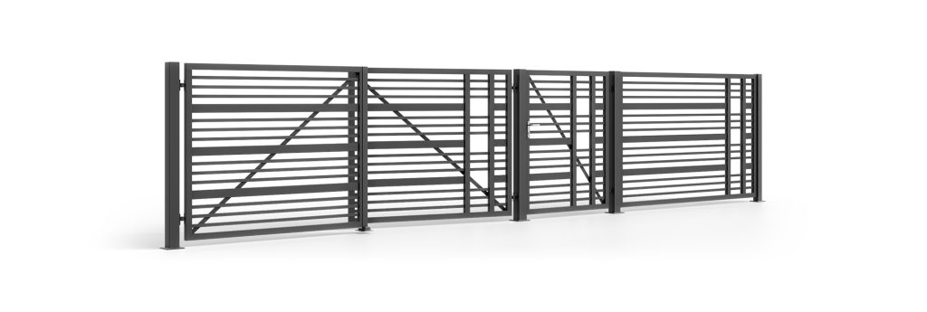 Double sash gate set bracciano