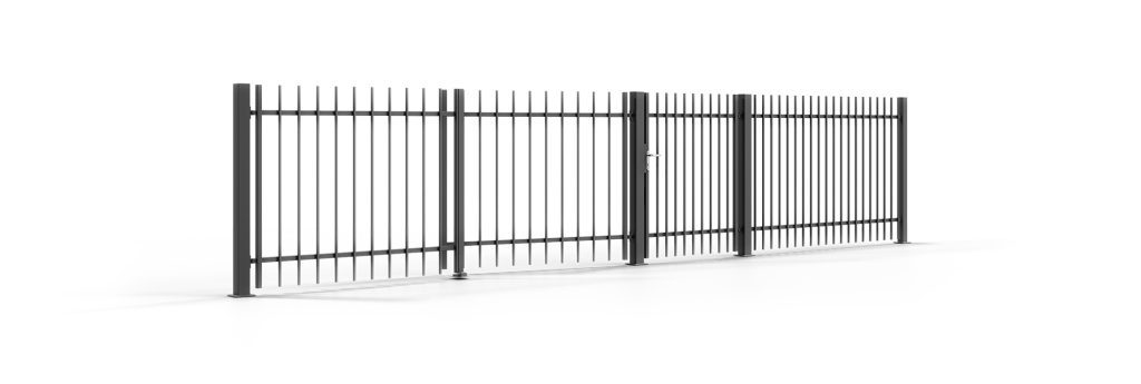 Double sash gate set iseo