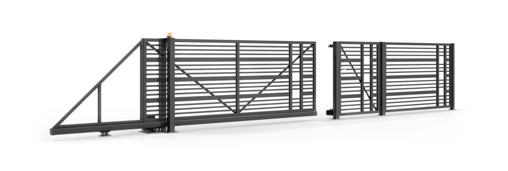 Sliding gate set bracciano
