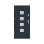 Steel Front Door Smooth S30 - Image 2