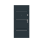 Steel Front Door T47 - Image 2