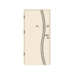 Steel Front Door Smooth A3-INOX - Image 3