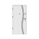 Steel Front Door Smooth A3-INOX - Image 20