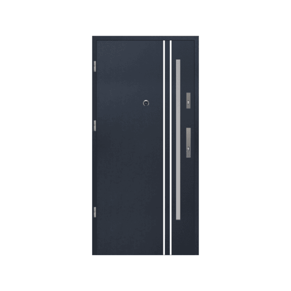 Painted modern steel door – colourful, secure, and contemporary. SHOP ONLINE today.