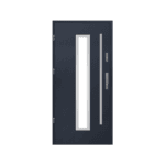 Steel door with modern handle – secure, elegant, and contemporary.