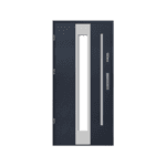 Contemporary glass steel door – sleek, secure, and light-enhancing.
