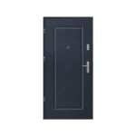 Modern single front door – minimal, strong, and elegant.