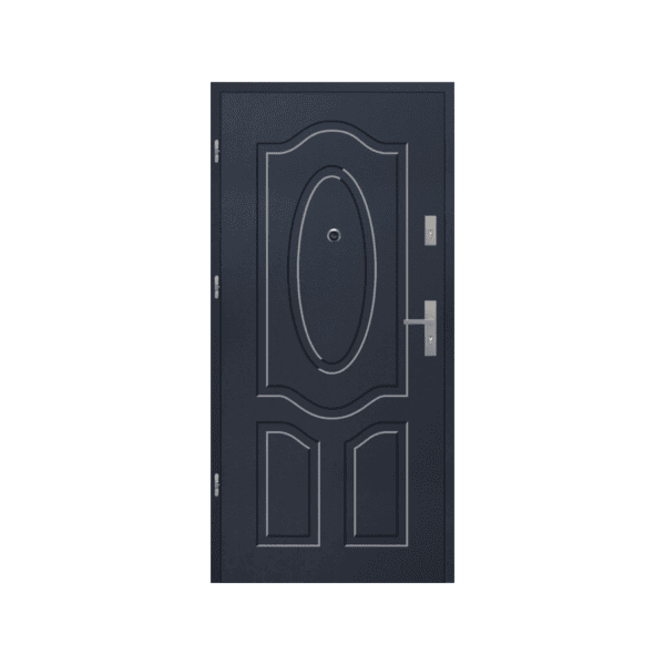 Single exterior door – compact, weather-resistant, and secure.