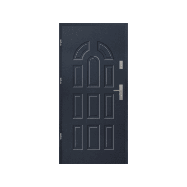 Single front door – secure, stylish, and space-efficient.