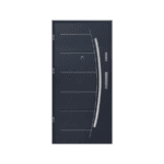 Modern black steel front door – stylish, strong, and secure.