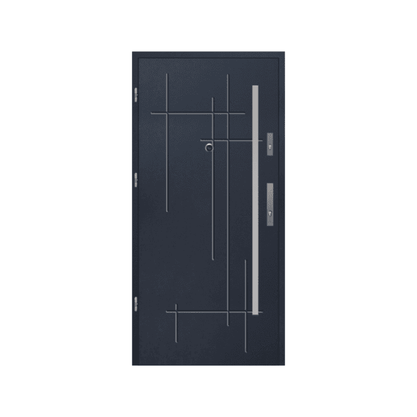 Ultra-modern steel door – futuristic, secure, and stylish.