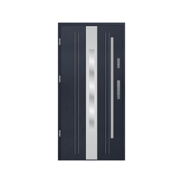 Black steel front door – modern, strong, and elegant. SHOP ONLINE now.