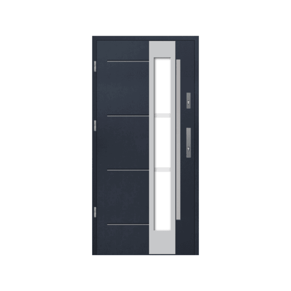 Energy-efficient steel door – insulated and secure front door for modern homes.