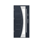Steel front door with glass – modern, secure entry door available to buy online.