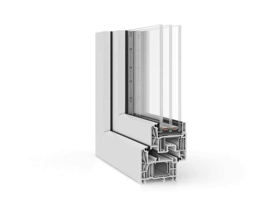 REHAU tilt and turn window profile – exterior sample