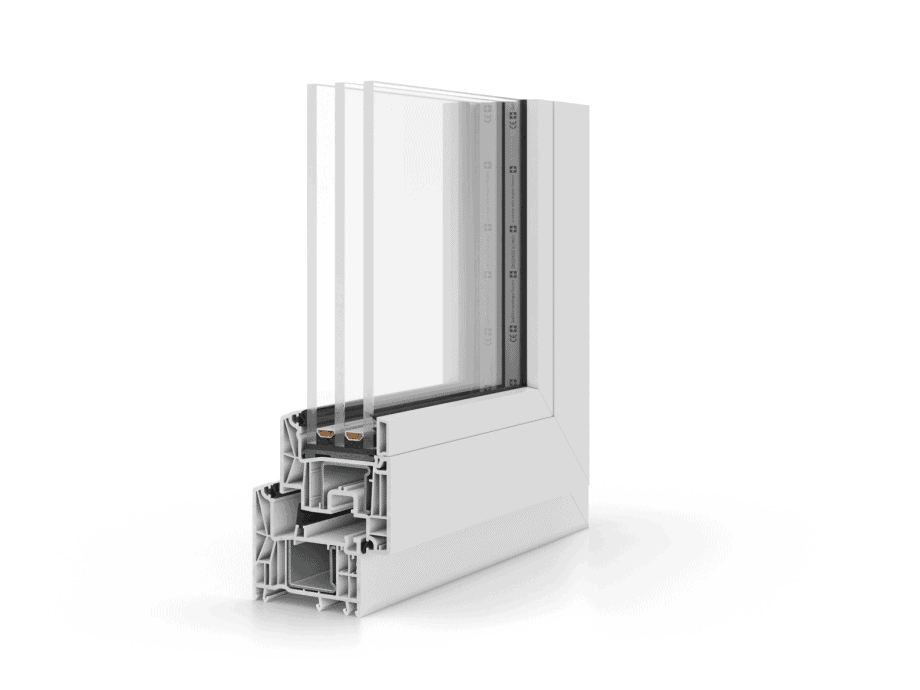 REHAU tilt and turn window profile – alternate view